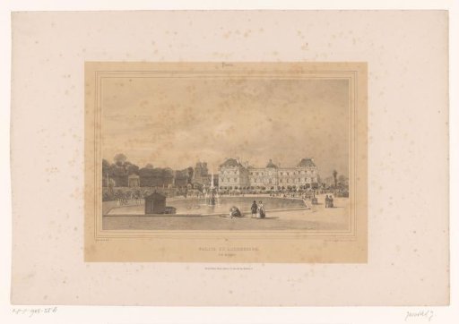 View of the Palais du Luxembourg from the Jardin du Luxembourg