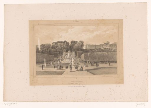View of the Château of Saint-Cloud in the park of Saint-Cloud