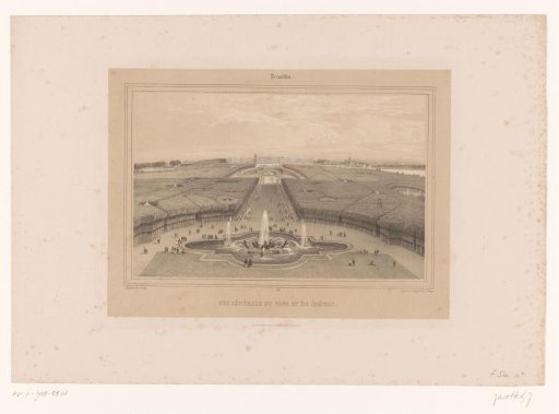 View of the gardens of Versailles