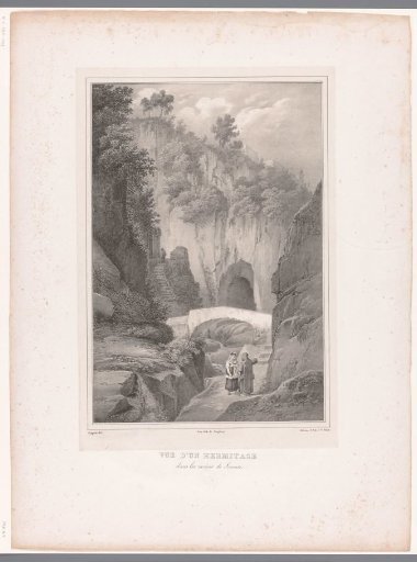 Grotto of a hermit in the ravines near Sorrento