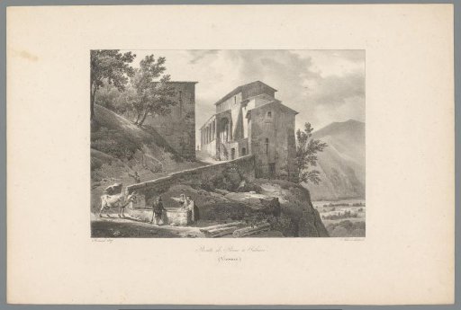Landscape with a large house between Rome and Subiaco