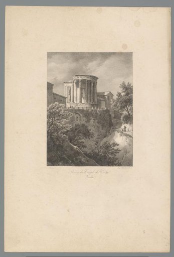 Ruins of the Temple of Vesta near Tivoli
