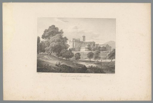 View of the monastery of Grottaferrata