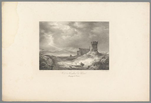 View of the tomb of Nero near Rome