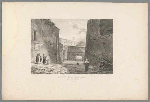 View of the Arch of Septimius Severus in Rome