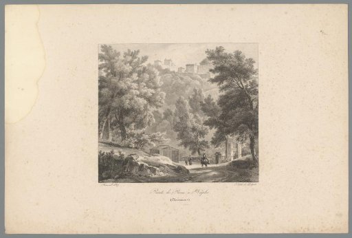 View of the road between Rome and Naples, near Ariccia