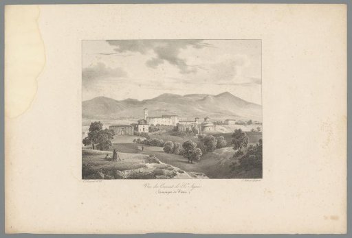 View of the basilica of Saint Agnes near Rome