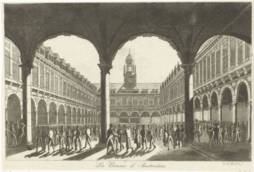 View of the Courtyard of the Exchange of Hendrik de Keyser in Amsterdam