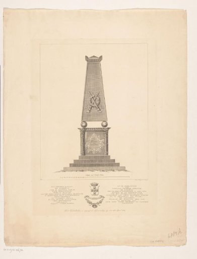 Monument for Colonel N.E.F. de Gumoëns, 1832