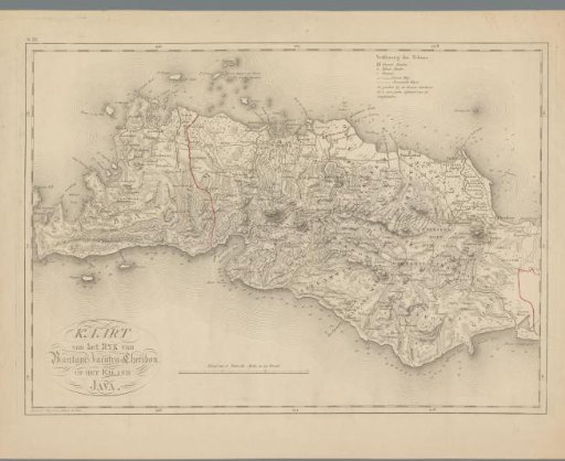 Map of the kingdom of Bantam, Jacatra, and Cheribon
