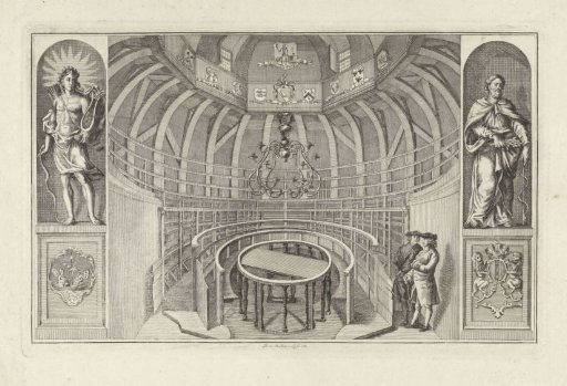 Interior of the anatomical theatre Collegium Chirurgicum in Amsterdam
