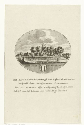 View of the village of Rozenburg