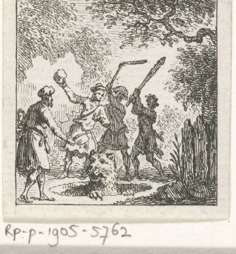Fable of the panther and the shepherds