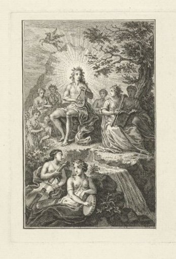 Apollo surrounded by the Muses
