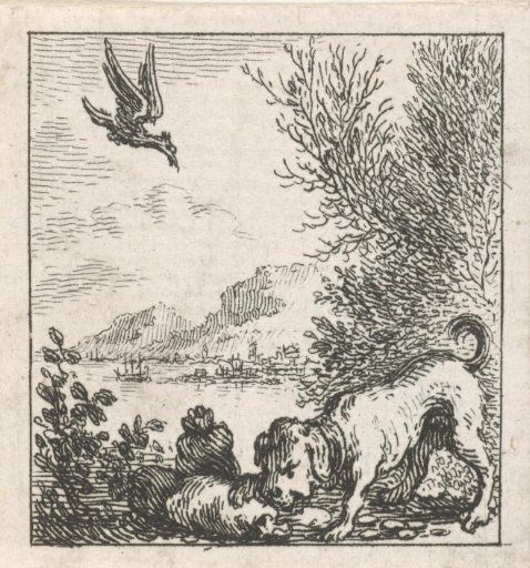 Fable of the dog and the vulture
