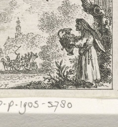 Fable of the old woman and the wine jug