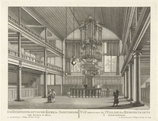 Interior of the Remonstrant Church in Amsterdam