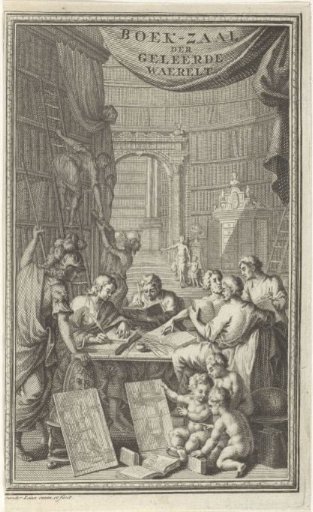 Scholars in a Library