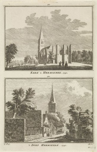 Views of the Church and the Village of Heemskerk
