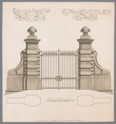 Gate of the Second Muiderpoort in Amsterdam