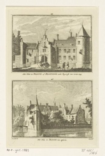 Two views of the House at Blotinghe, Rijswijk