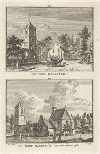 Two Views of the Village of Hagestein