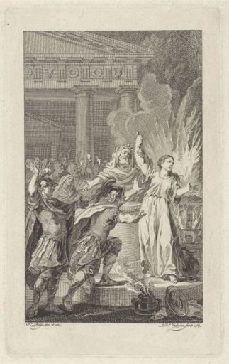 Woman about to sacrifice herself