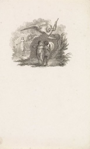 Father Time appears to two putti