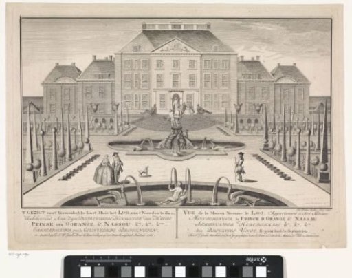 View of the Fountains and Het Loo Palace, Seen from the North