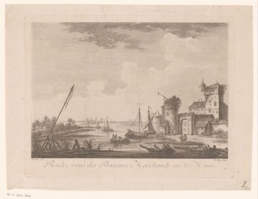 View of a Harbour on the Meuse