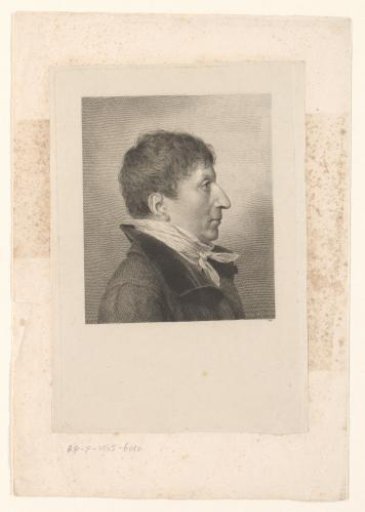 Portrait of an unknown man, in profile to the right