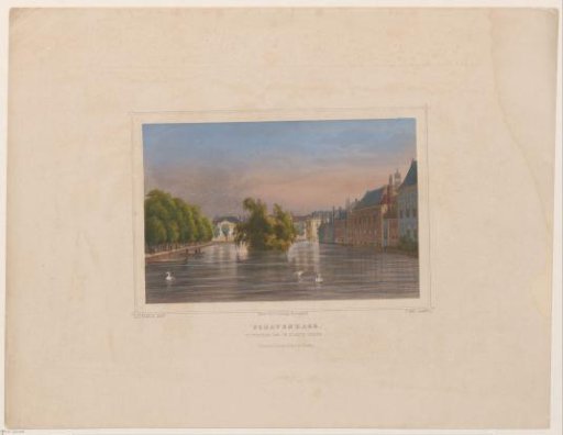 View of the Vijverberg in The Hague
