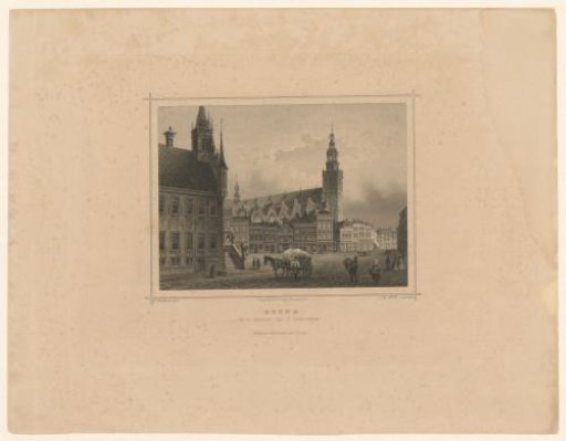 St. John's Church in Gouda seen from the market