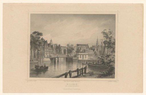 View of the harbour of Hoorn