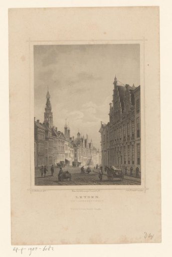 View of the Breestraat in Leiden