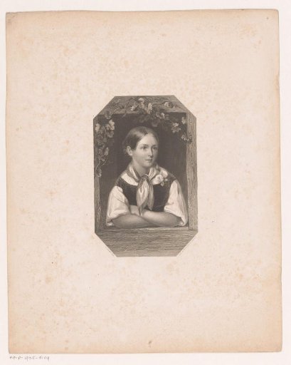 Girl in a Window Frame