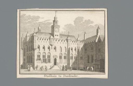 View of the Town Hall of Dordrecht