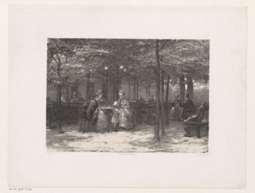 Company on a Terrace