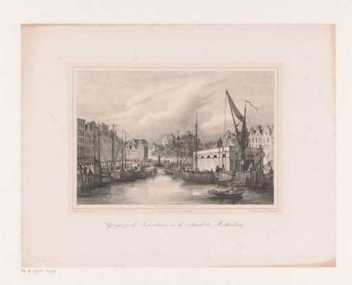 View of the Corn Exchange and the Great Market in Rotterdam