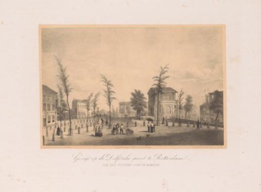 View of the Delft Gate in Rotterdam