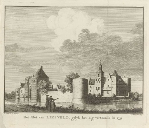 View of Castle Liesveld, 1733