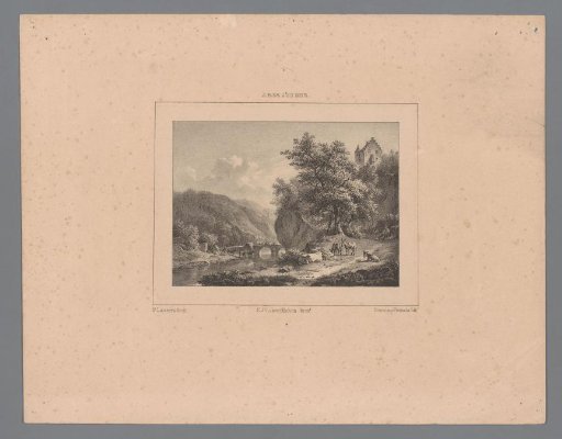 Mountainous Landscape with Donkeys