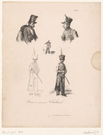 Five studies of soldiers
