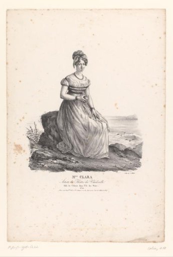 Portrait of Mademoiselle Clara-Stéphany as Célanie in the vaudeville L'Île des Noirs