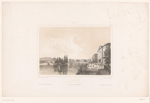 View of Geneva from the Quai des Bergues on the Rhône