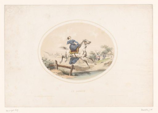 Lady on a Runaway Horse