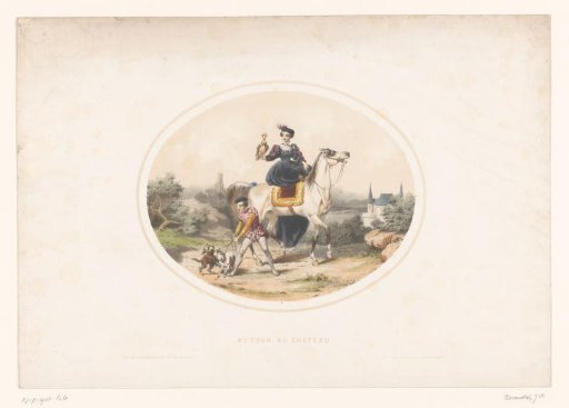 Noblewoman with Falcon on Horseback