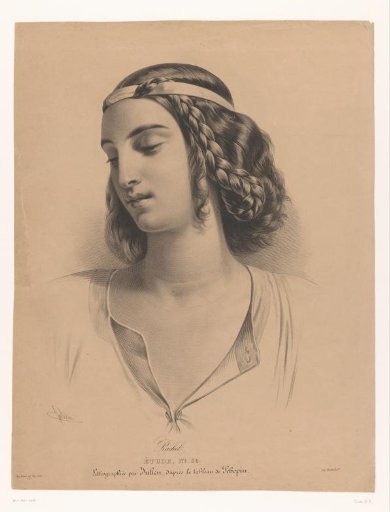 Portrait of the actress Mademoiselle Rachel (Élisabeth Rachel Félix)