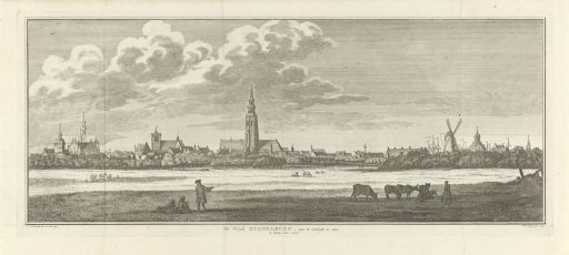 View of Middelburg, seen from the southeast, 1744
