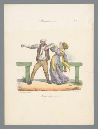 Shabbily dressed man and elegantly dressed woman